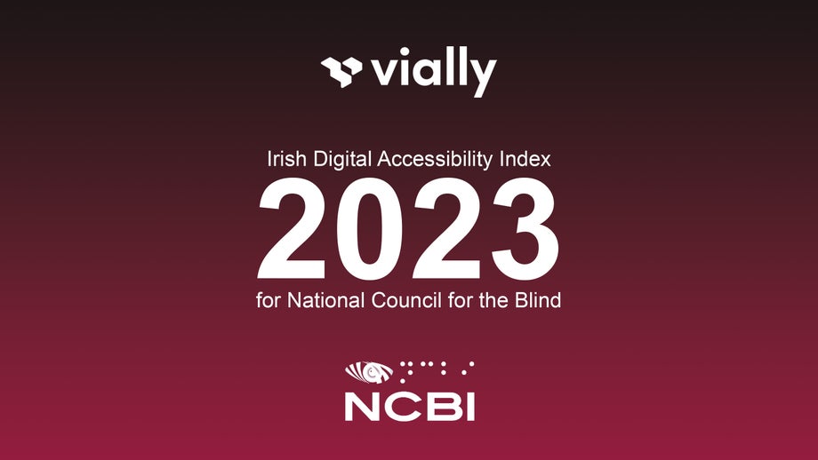 Cover image of the Irish Digital Accessibility Index report 2023