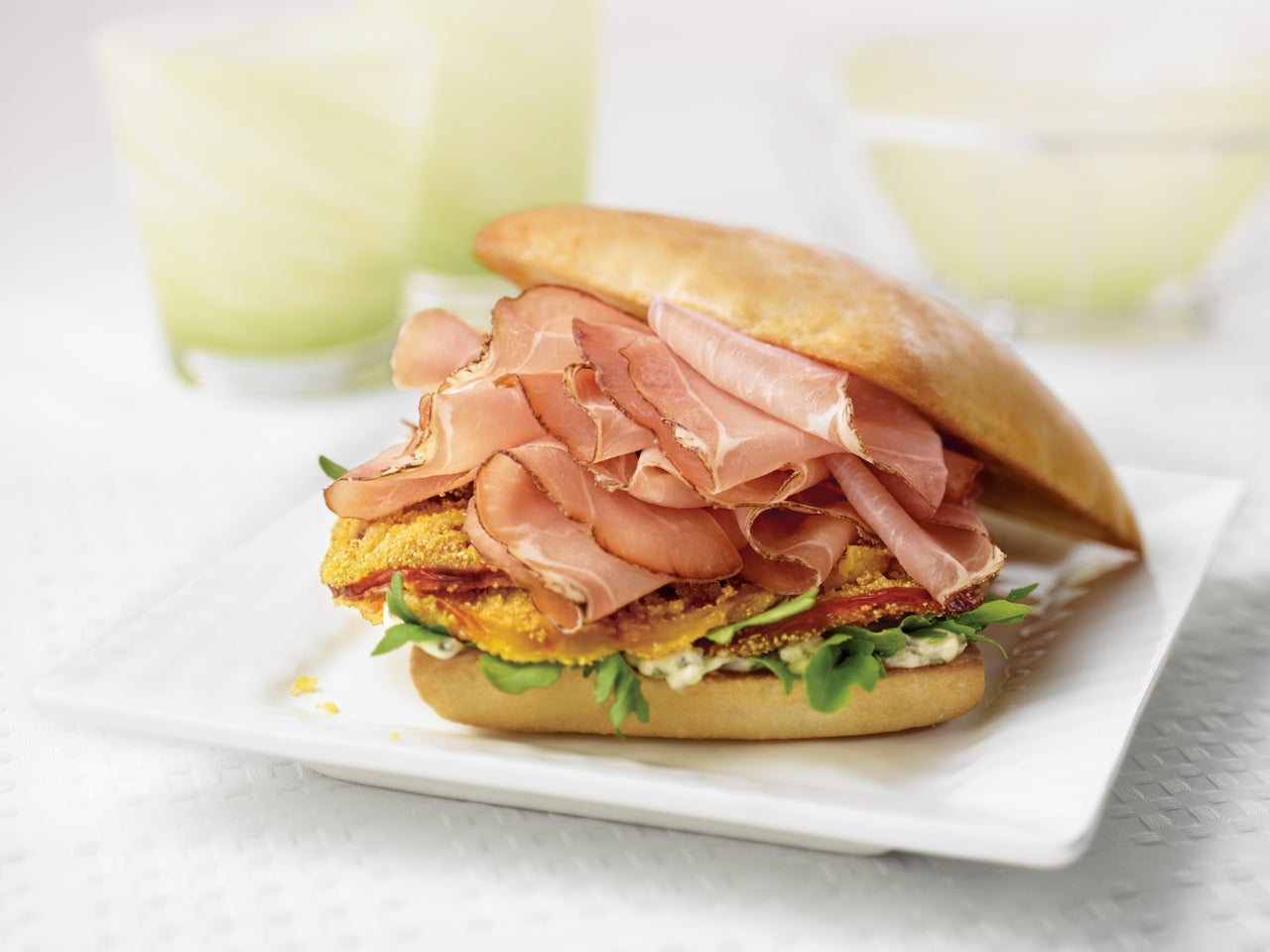 Prosciutto with Crispy Tomatoes on Ciabatta
