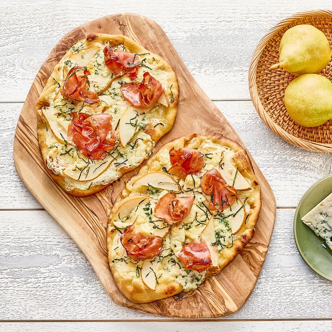 Prosciutto and Pear Flatbreads