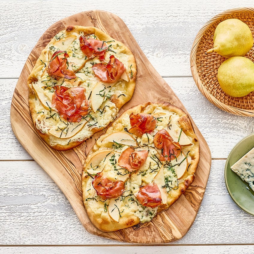 Prosciutto and Pear Flatbreads