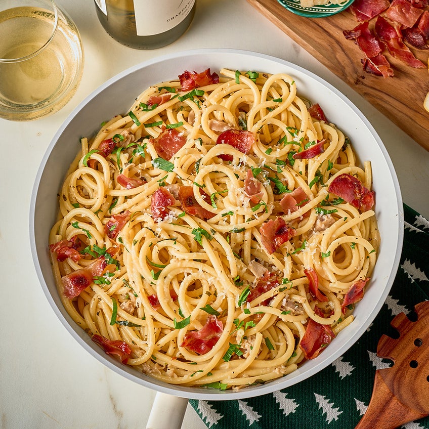 Prosciutto and Clam Pasta