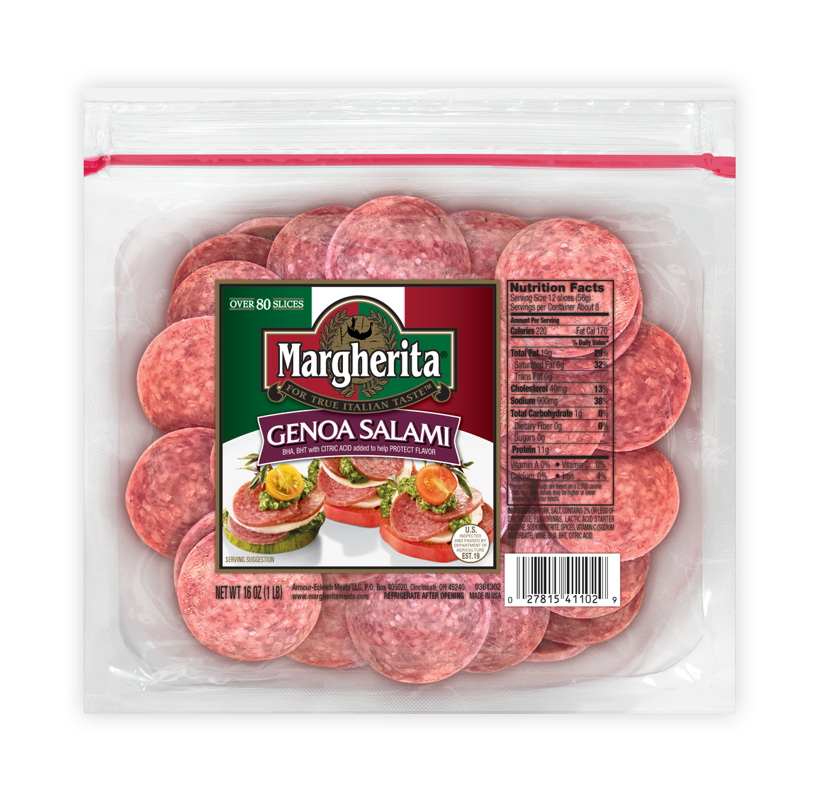 Genoa Salami Snack Size 16 Oz.