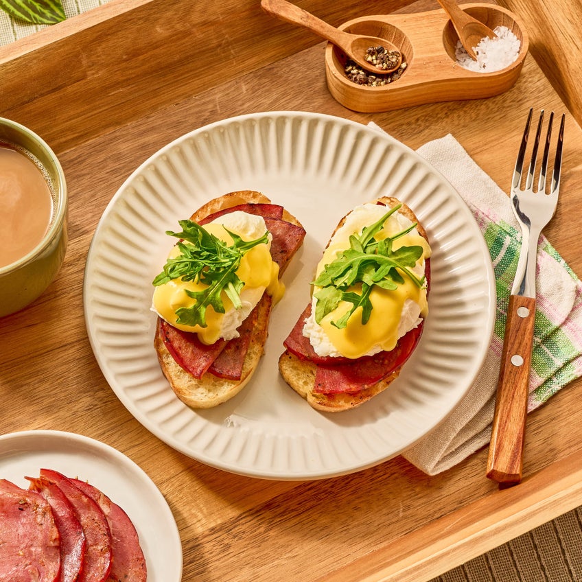 Italian Eggs Benedict with Hot Capicola