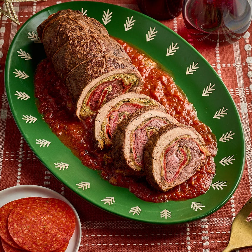 Braciole with Pepperoni
