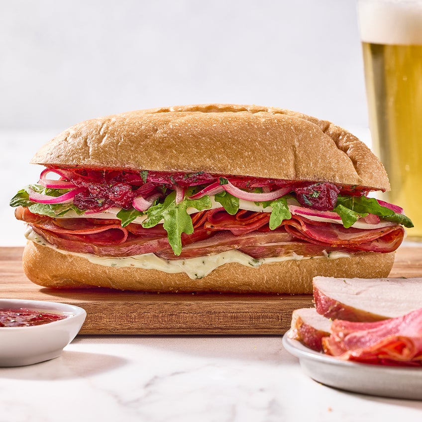 Leftover Turkey Sub with Hot Capicola