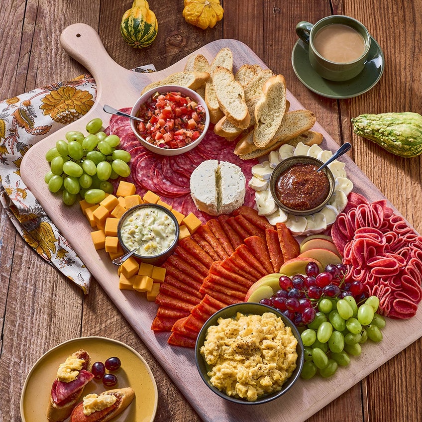 Breakfast Crostini Board