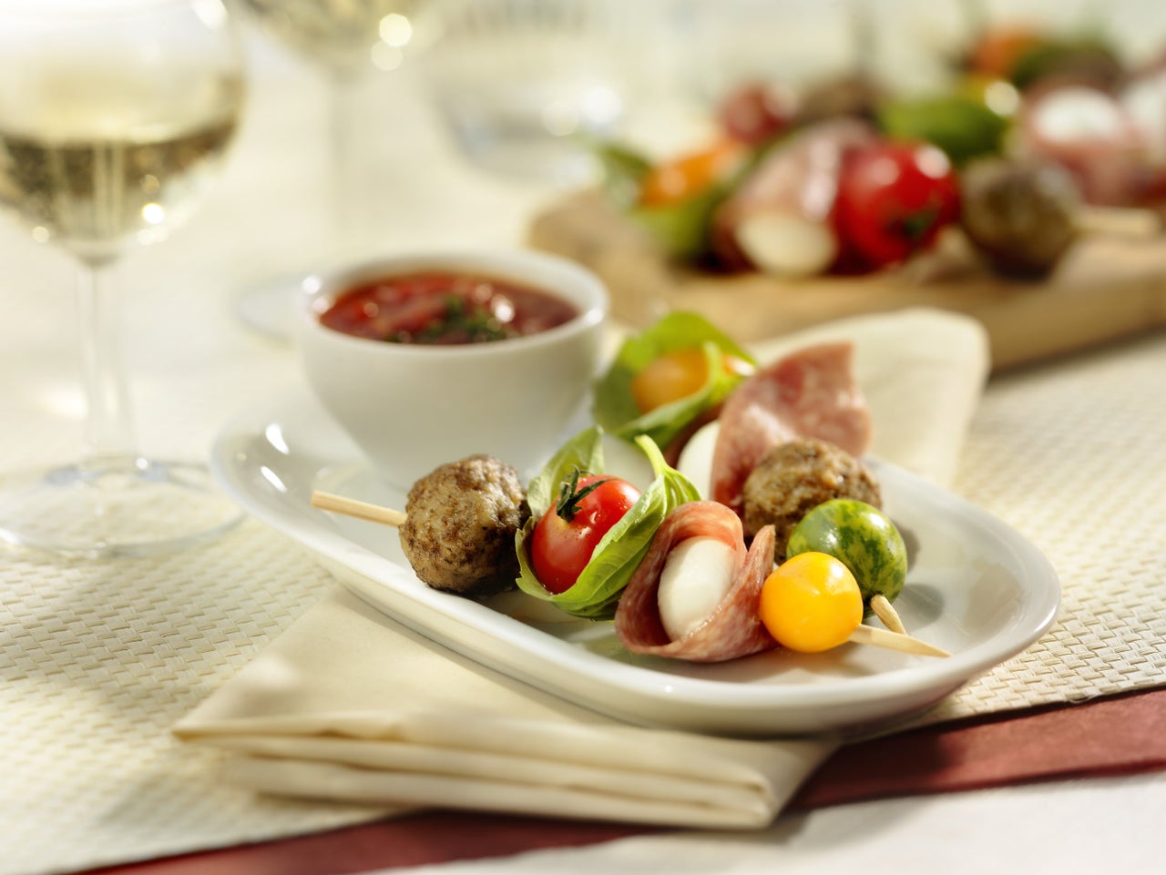 Italian Salami Appetizer Kebabs