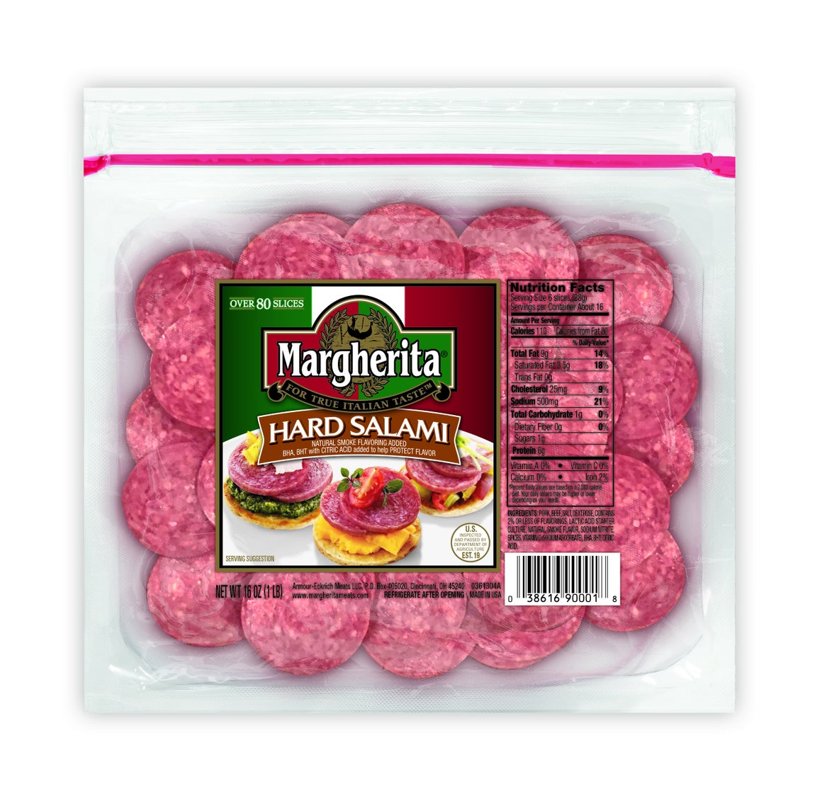 Hard Salami Snack Size 16 Oz.