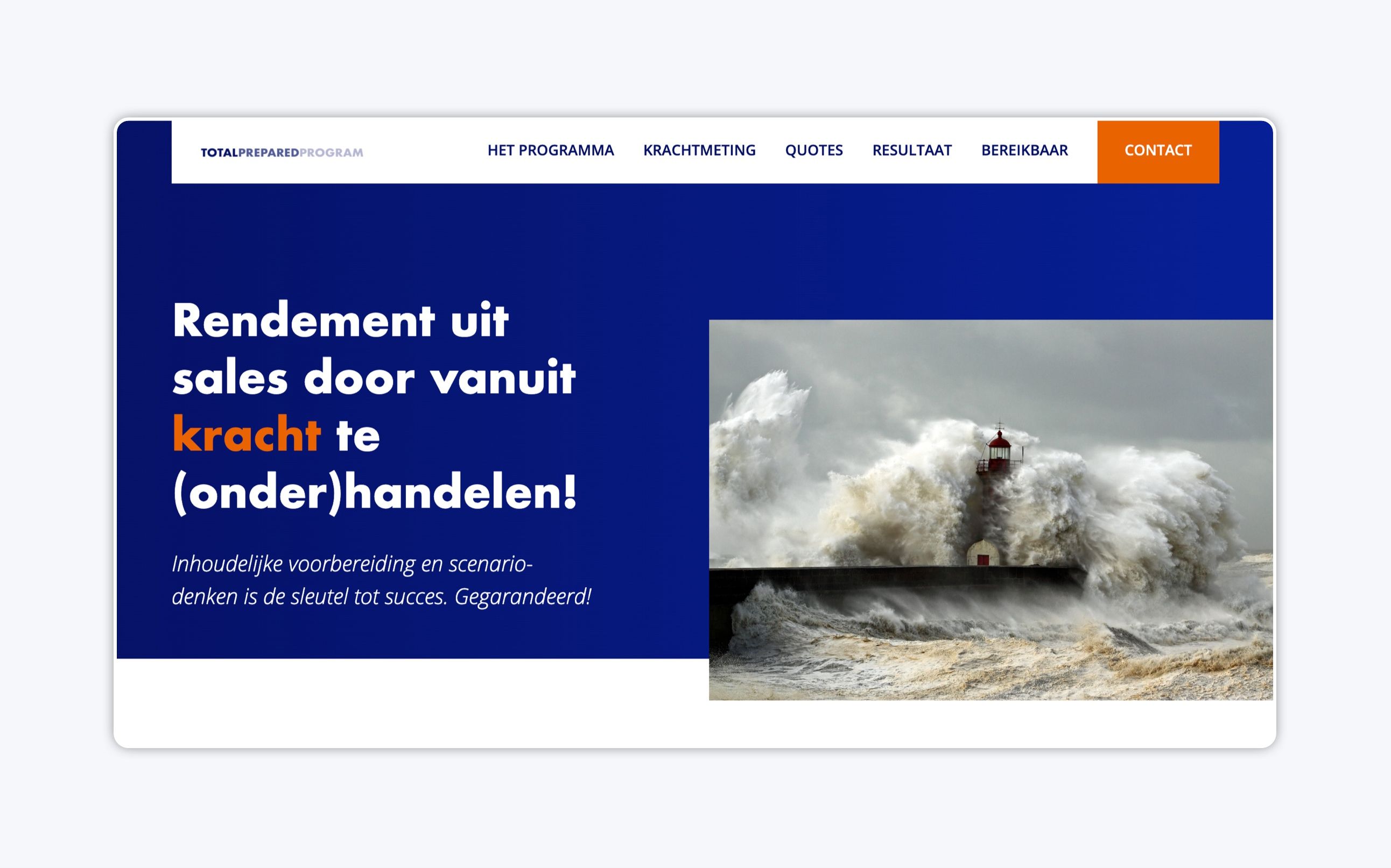 Total Prepared Program teaches how to negotiate out of strength