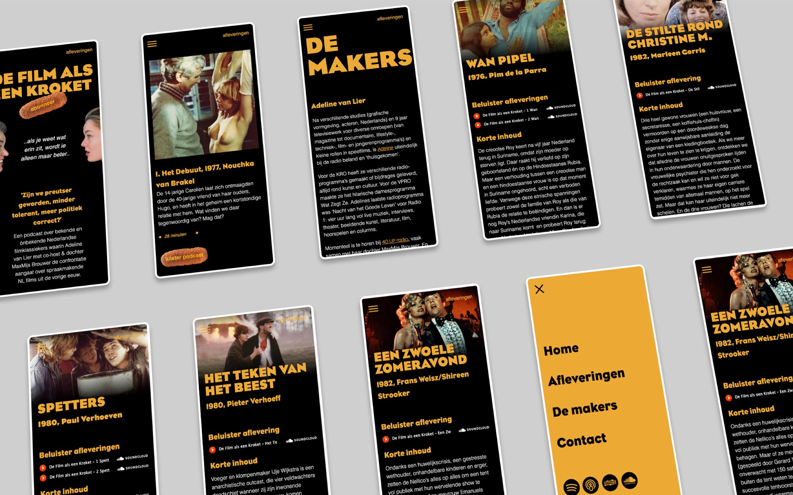 De Film Als Een Kroket mobile mockups