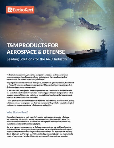 ER: T&M Product Guide for Aerospace & Defense, image