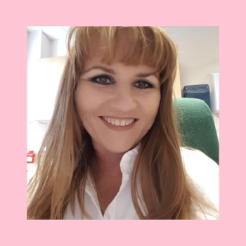 woman smiling