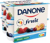 Danone aux Fruits - Fruits Exotiques Fraise Framboise Myrtille