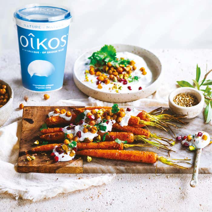 HARTIGE OIKOS SAUS MET GEGRILDE KIKKERERWTJES