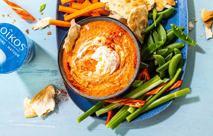 Geroosterde paprika dip