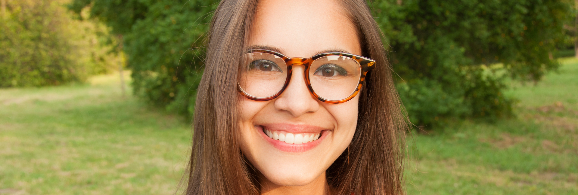 Woman smiles at camera