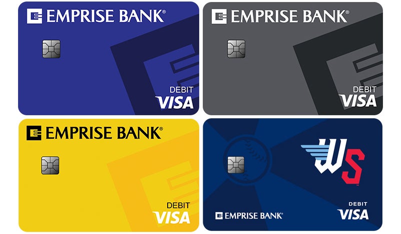 Emprise Bank debit card designs