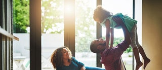 Family playing together