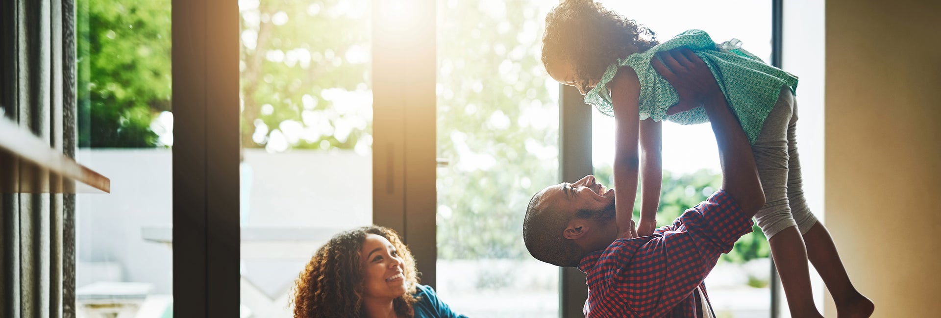 Family playing together