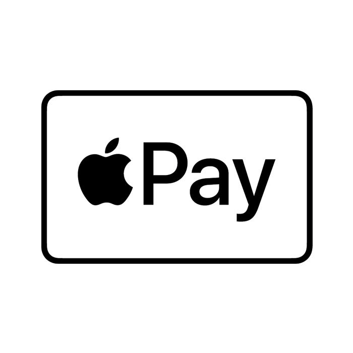 Apple icon next to the word Pay in a rectangle