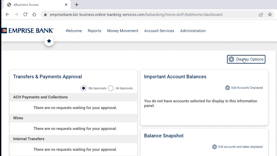 User deletes panels from dashboard