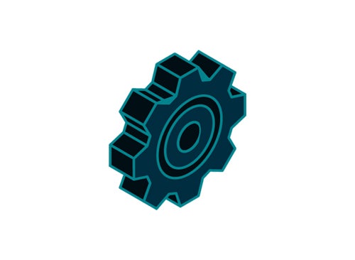 Illustration of one gear