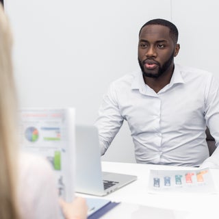 Man considers financial investments