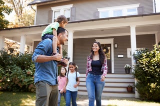 Family moves into new house