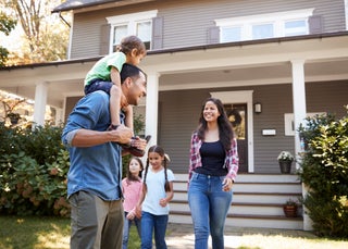 Family moves into new house