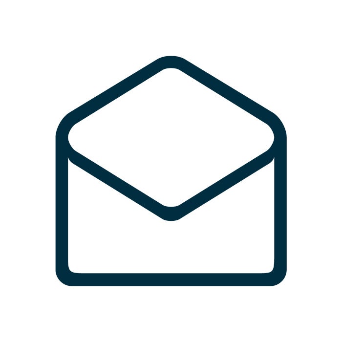 Envelope with flap open