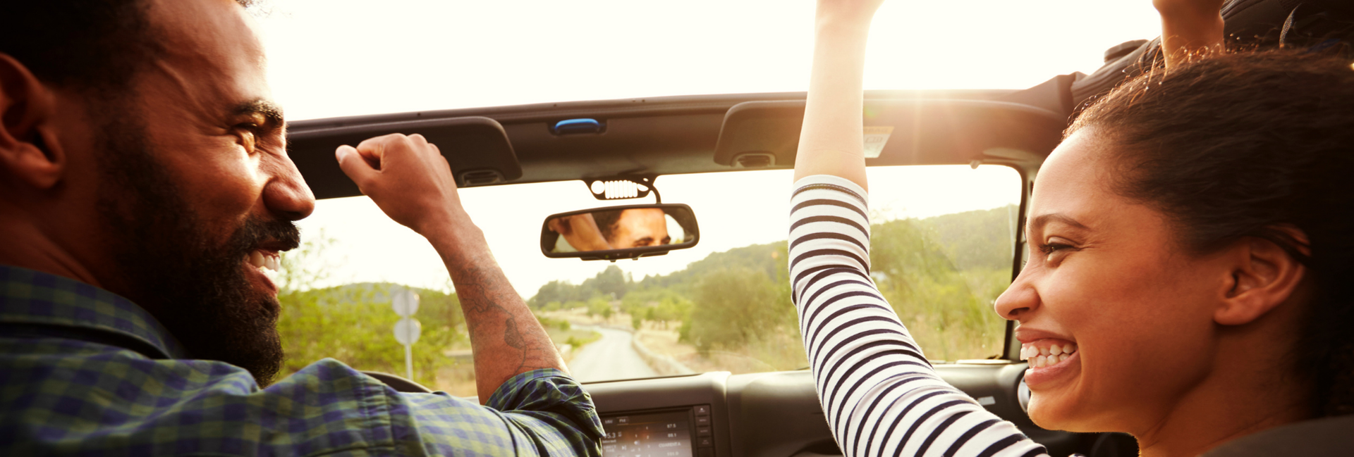 Driving with sunroof open