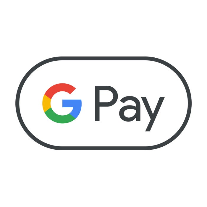 Multi-colored letter G next to the word Pay surrounded by oval