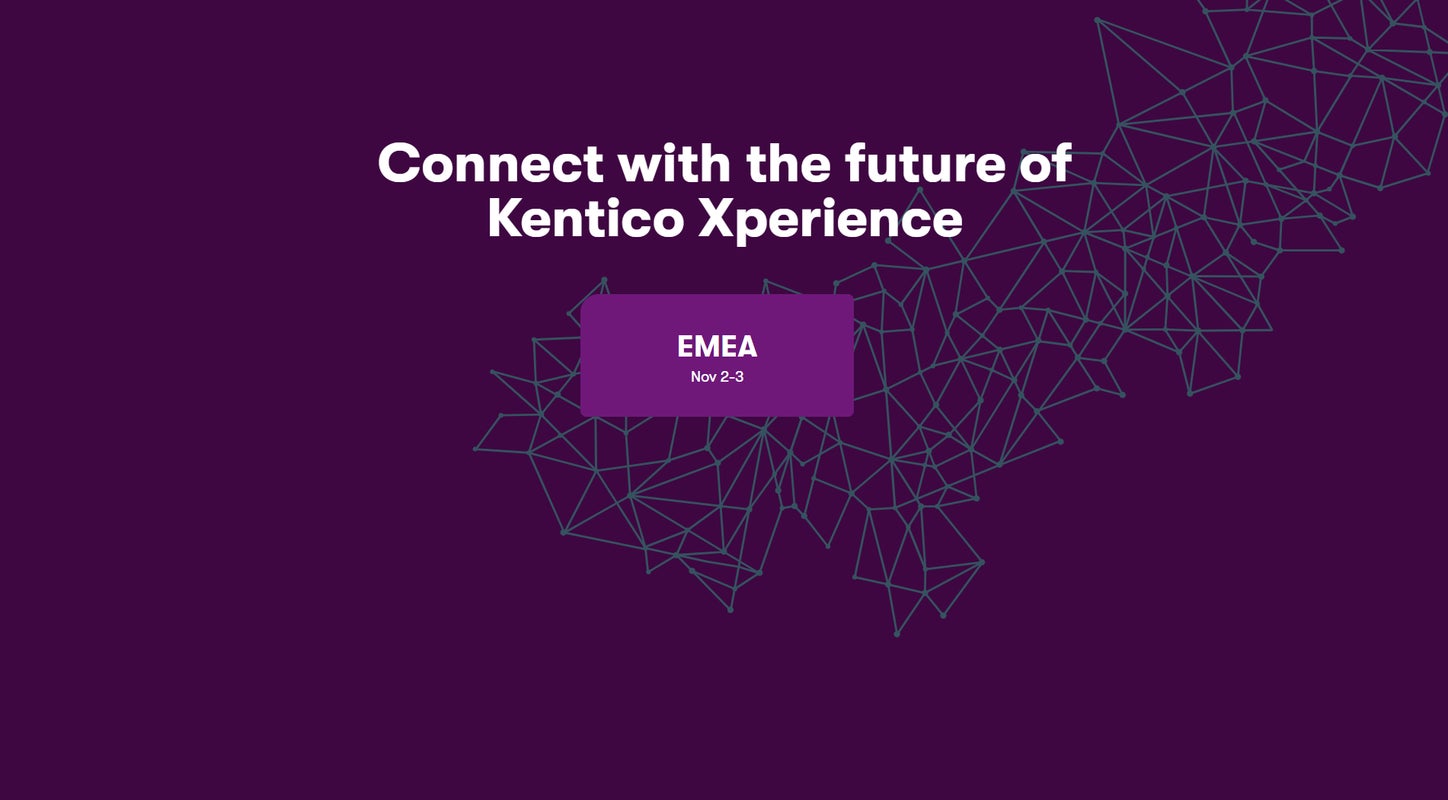 Kentico Xperience Connection 2020