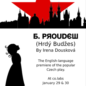Promotional poster for B. Proudew.