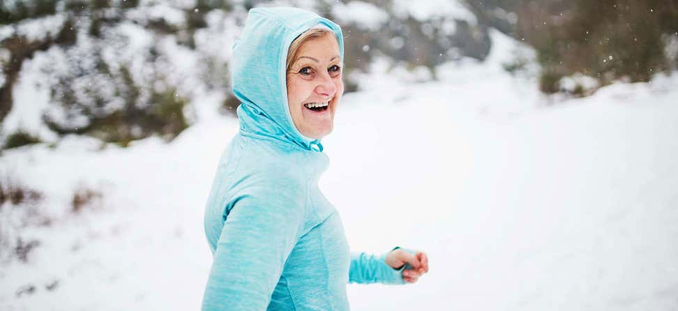 Exercising as an older adult in the winter can be challenging as temps drop and roads and sidewalks become slippery. Here are 6 tips on how to stay active.