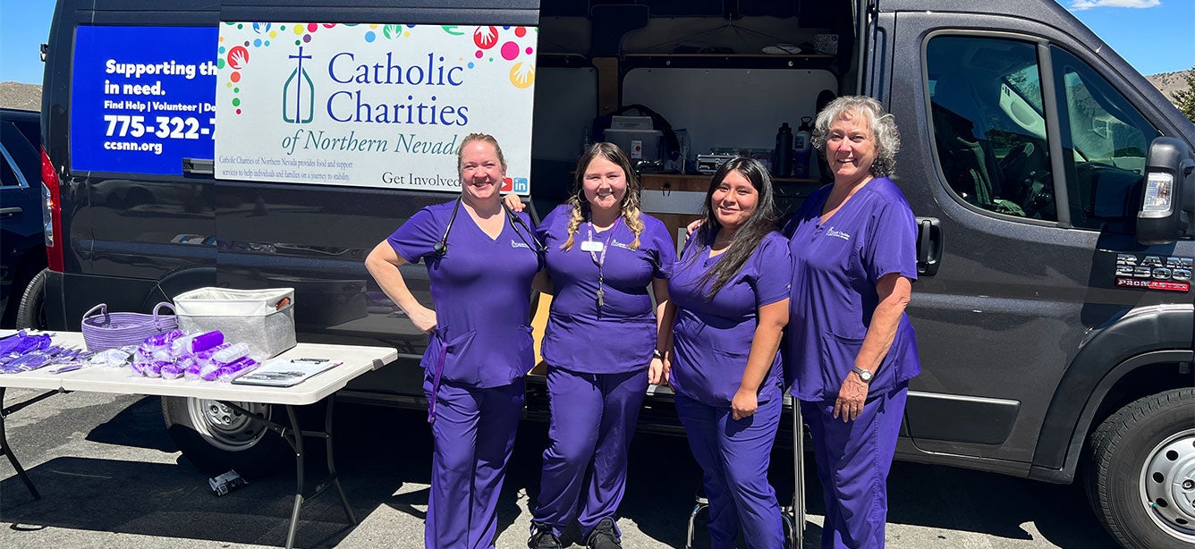 Catholic Charities of Northern Nevada takes its vaccination outreach on the road to every county in the state, also offering much-needed support for other issues from food insecurity to diabetes care.