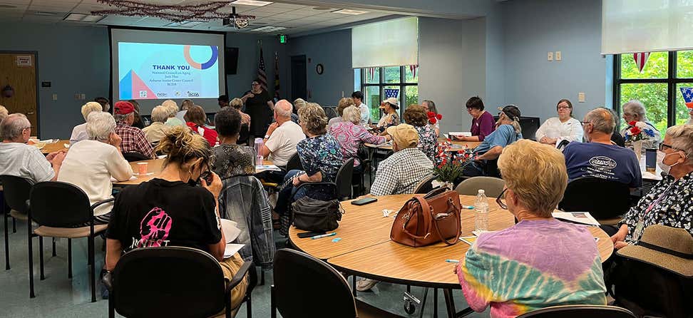The Arbutus Senior Center in Baltimore County, Maryland, is one of 21 area senior center whose members are on a council that's key to deciding things like programming and priorities. Learn more.