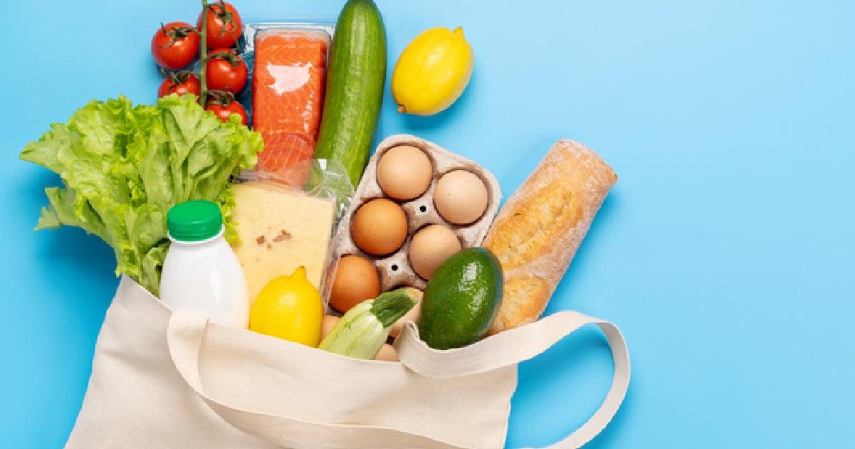 A bag of groceries